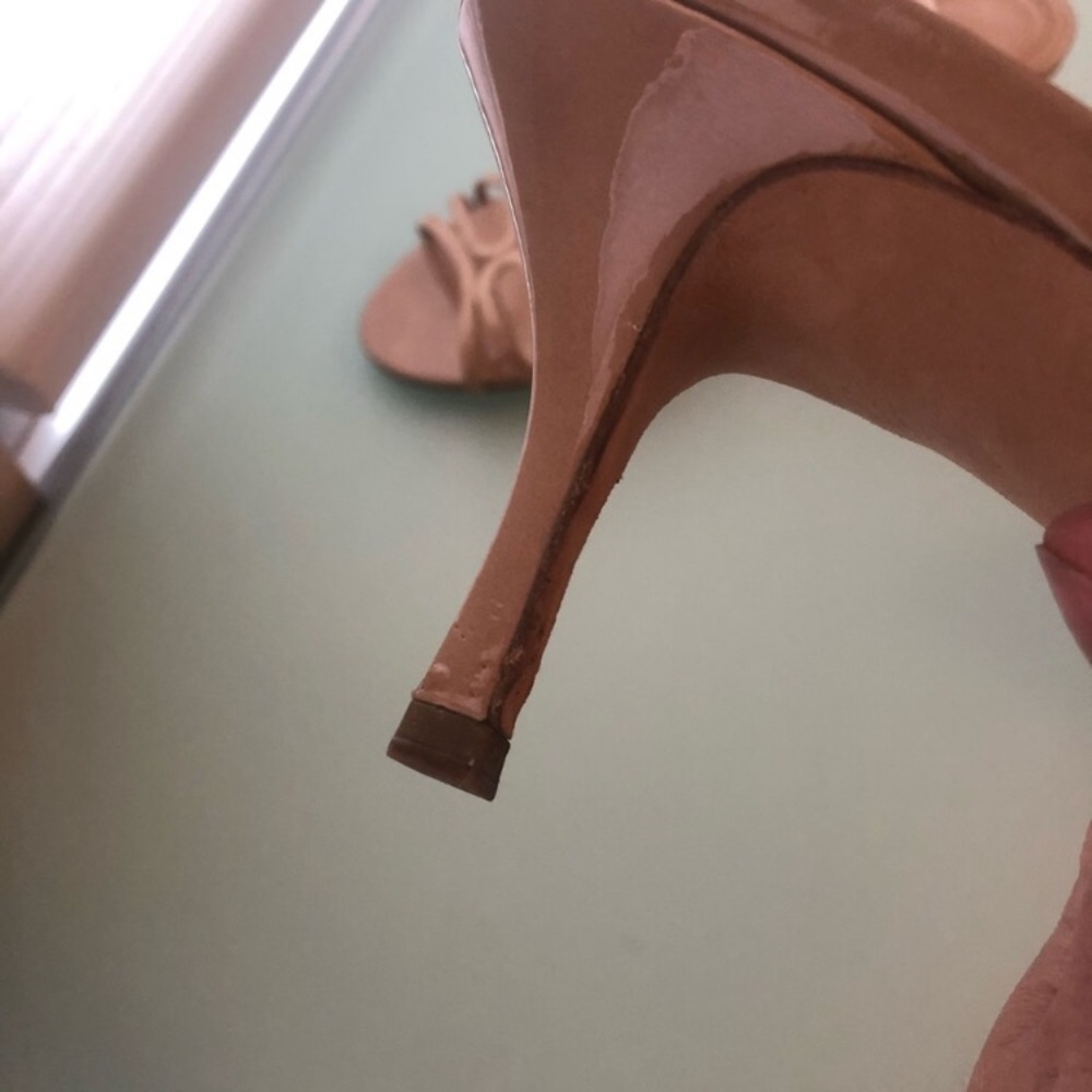 🔥🔥Jimmy Choo Tan Leather Mule Kitten Heel Sandals🔥🔥 - Picture 7 of 8